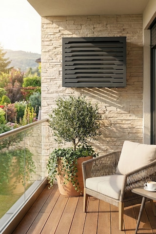 Klima Motoru/dış Ünite Gizleme/koruma Kafesi Xl 120x62x150 H Stage Antrasit