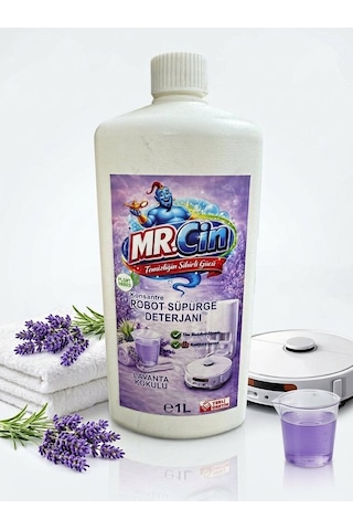 Mr.cin Robot Süpürge Deterjanı Lavanta Kokulu 1 Litre 3'lü Set