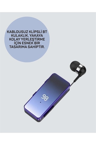 Hepsi İki Telefona Aynı Anda Bağlanan Bluetooth 5.3 Klipsli Kulaklık Mfb Çok Noktalı Bağlantı Najmaddin