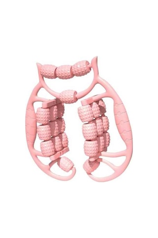 Fortunelane 24 Tekerlekli 360 Derece Döner Kas Gelişici, Bacak Ve Kalça Masaj Aleti, Esnek Ayarlı, Sporcular Ve Fitness Severler Pembe