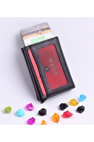 Ozka Leather Collection Otomatik Mekanizmalı Deri Cüzdan