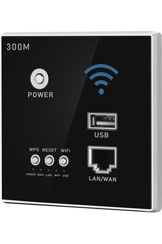 Maiyame 86 Tipi Duvar Tipi Kablosuz Router 300mbps Hızlı Aktarım Wps Şifreleme Ev Otel Akıllı Evler İçin Altın