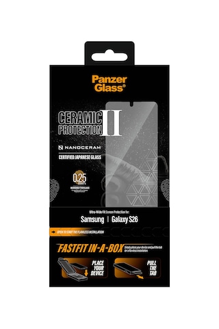Panzerglass Samsung Uyumlu Galaxy S26 / Uwf Seramik Ekran Koruyucu - Fastfit Aparatlı