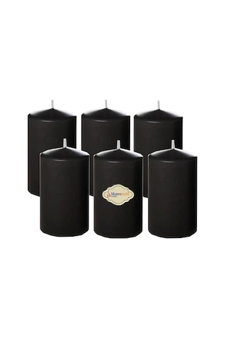 Bar Mum 6 Lı Paket Siyah Bar Mum 6 Lı Paket Siyah