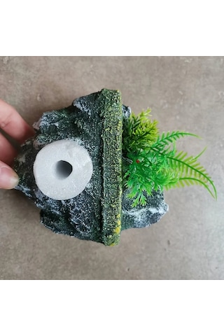 Willowhaven S Kalite Reçine Sualtı Vahası - Yüzen Kaya Akvaryum Dekoru Ve Balık Mağara Sığınağı