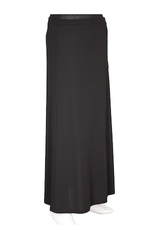 Hesna Kadın Talia Büyük Beden Sim Pervazlı Astarlı Siyah Çan Etek 001