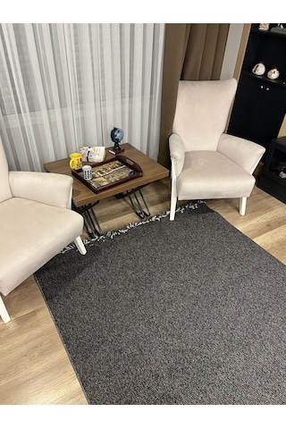 Sanat Halı Lora Plus 3954 Antrasit İskandinav Halı Antrasit