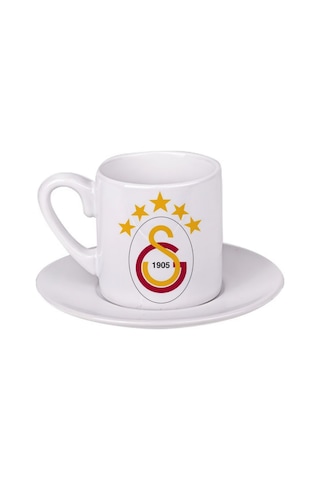 Galatasaray Türk Kahvesi Fincanı Beyaz