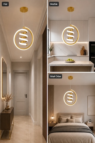 AvizeGO Venor Led Sarkıt Avize Beyaz Işık Eskitme