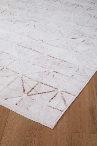Voyage %100 Akrilik Yumuşak Dokulu Halı Kilim Salon Mutfak Koridor Yolluk Dokuma Makine Halısı Ac-215 Vizon