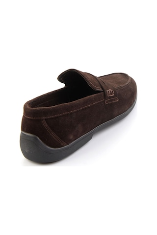 Kahve Hakiki Deri Erkek Loafer Ayakkabı E01054408202 Kahve