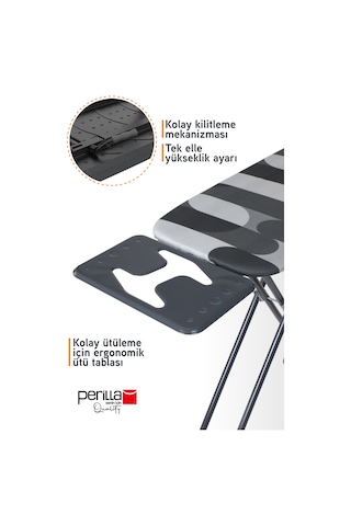 Perilla Hely Ütü Masası Antrasit