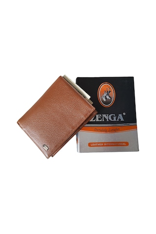 Zenga Deri Cüzdan, Oto Ruhsat Kılıfı 708-4 Taba Renk