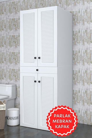 Kenzlife Membran Çamaşır-kurutma Makinesi Dolabı El Kindi Byzbyz Panjur 187 070 60 Mebran Kapak Suntalam Gövde Beyaz