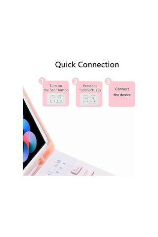 Xiaomi Redmi Pad Se 11 İnç 2023 İçin Klavye Kılıfı, Çıkarılabilir Kablosuz Klavye Kılıfı, Mor