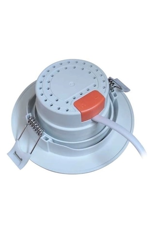 1 Adet Cata Ct 5204 Akik Beyaz Kasa 7w Sıva Altı Led Spot Beyaz Işık 6400k Renkli