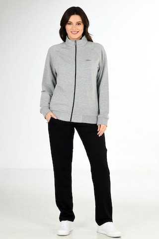 Trend Hill Gri Melanj Kadın Büyük Beden Eşofman Takım Edy201836B