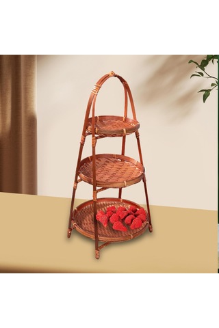 Suntek Bambu Dokuma Meyve Sepeti Dekor Bambu Depolama Sepeti Diğer