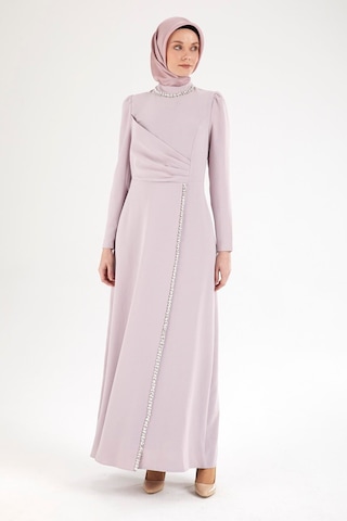 Armine Trend Taş Desenli Elbise-lila 25yt912 Lila