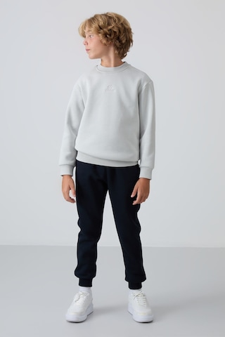 Tommylife Tommy Life Taş Pamuklu Kalın İçi Tüylü Yumuşak Dokulu Standart Fit Nakışlı Erkek Çocuk Sweatshirt - 11232 Taş