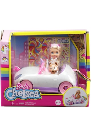 Barbie Chelsea  Bebek ve Arabası  GXT41