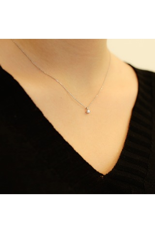 Lova 0,11 Karat Pırlanta Tektaş Kolye - 2030009