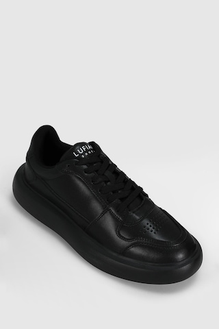 Lufian Mateas Erkek Deri Sneaker Ayakkabı 112230251 Siyah