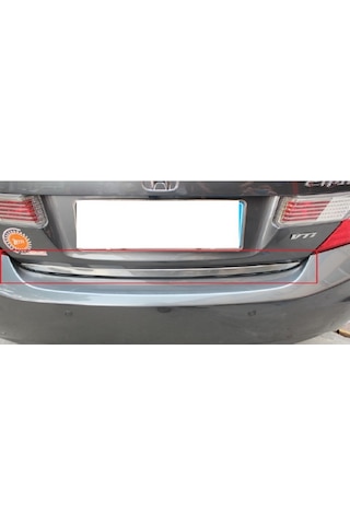 Honda Civic Sedan 2012 - 2015 Krom Bagaj Altı Çıta