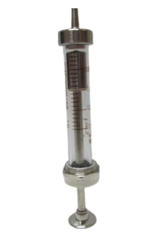Birgi Paslanmaz Çelik Cam Şırınga 2 ML