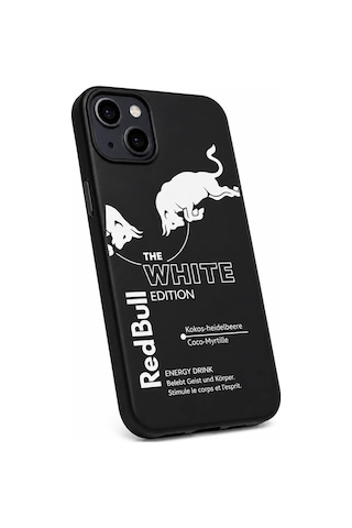 Apple iPhone Uyumlu 15 Pro Red Bull The Edition Telefon Kılıfı Premium Uv Baskılı Silikon Koruyucu Kılıf Siyah