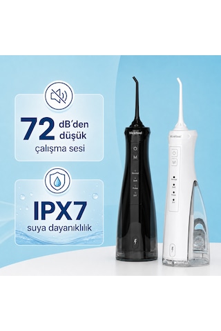 Npo Nicefeel Fc5610 Şarjlı Taşınabilir Ağız Duşu 4 Modlu 280 Ml Ipx7 Diş Teli Ve Protez Bakımı Siyah
