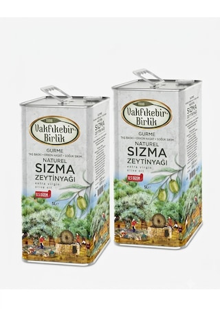 Vakfıkebir Natürel Soğuk Sıkım Sızma 2 5l 2ad Zeytinyağı