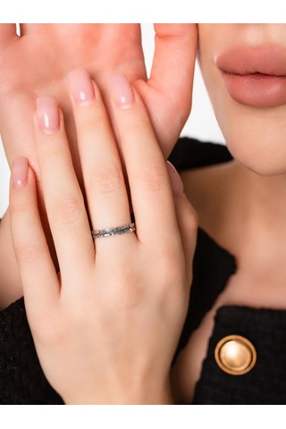 Monıchev Jewelry 925 Ayar Gümüş Ortodoks Yüzük 350823633 Gri