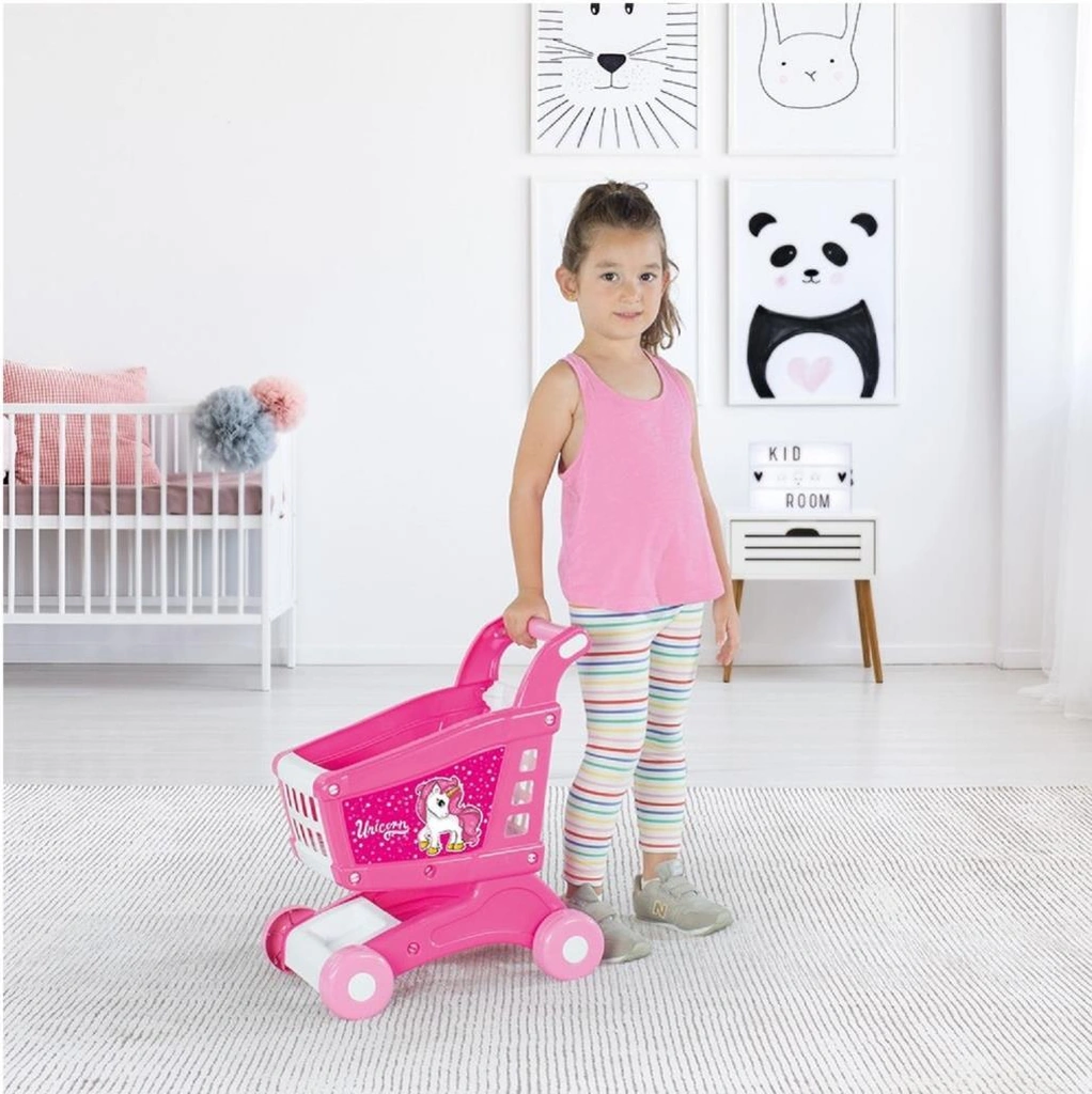 Dolu 2558 Unicorn Eğitici Geliştirici Oyuncak Alışveriş Market Arabası