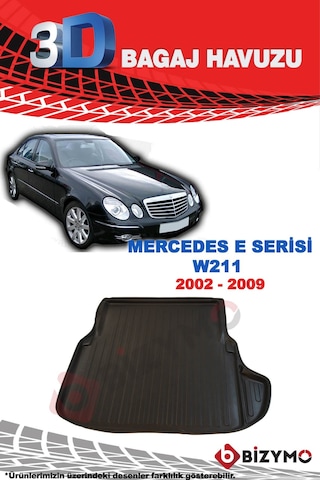 Mercedes E Serisi W211 Sedan 2002-2009 3D Bagaj Havuzu Bizymo