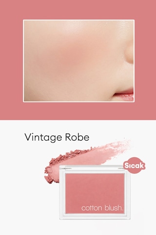 Missha Cotton Blusher Yumuşak Dokulu Kolay Sürülebilen Allık Vintage Robe