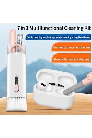 7'si 1 Arada Elektronik Temizlik Kiti - Klavye, Monitör, Cep Telefonu, Bluetooth, Kulaklık, , Apple AirPods Uyumlu, Bilgisayar Kamera Lensi T0emizleme Seti, Pembe Sku: Smgstkbc5d8bb125