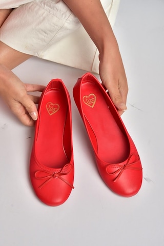 Fox Shoes Y726785209 Kırmızı Kadın Babet