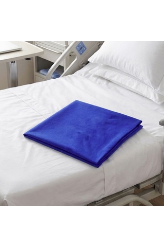 Yastık Kılıfı 50x70 Cm Pu Sıvı Geçirmez Antibakteriyel Yastık Ko Mavi