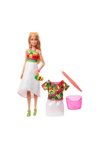 Barbie Crayola Mevyeli Tasarım Bebeği Gbk18