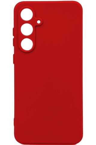 Samsung Galaxy Uyumlu S24 Fe Kılıf Biye Yumuşak Silikon Case Kırmızı