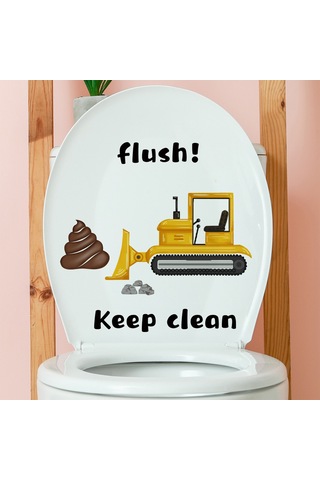 Modern Yaratıcı Banyo Duvar Etiketi, Ev Dekor Odası Duvar Kağıdı İçin Kendinden Yapışkan Tuvalet Ayna Etiketi Çok Renkli