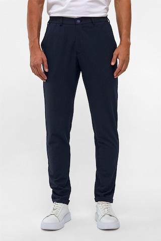 Süvari Lacivert Slim Düz Jogger Pantolon