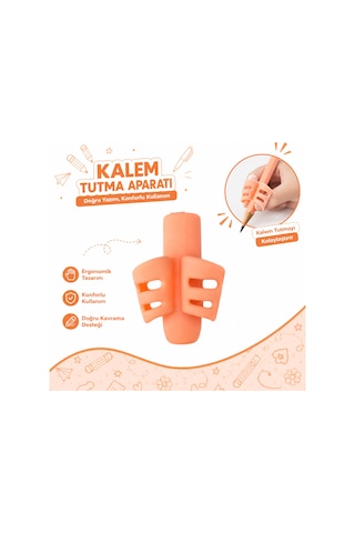 Pastel Renk Kalem Tutma Aparatı 4 Adet Ergonomik Silikon Kalem Tutucu Yazı Düzeltici Çocuk Ve Öğrenci İçin Çok Renkli