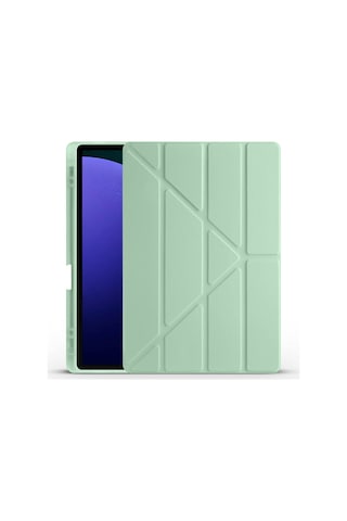 Teleplus Samsung Galaxy Uyumlu Tab S9 Fe Plus Sm-x610 Kılıf Trifolding Standlı Kalemlikli Kapak Rd2 Kapaklı Kılıf