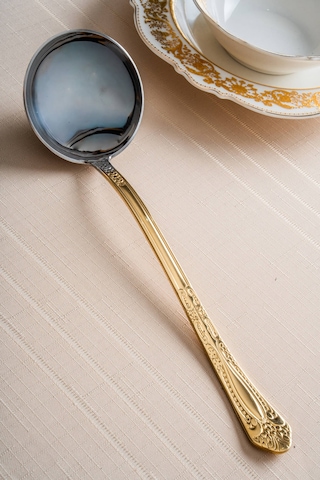 Acar Karat Star Gold Servis Kepçesi - 28 Cm