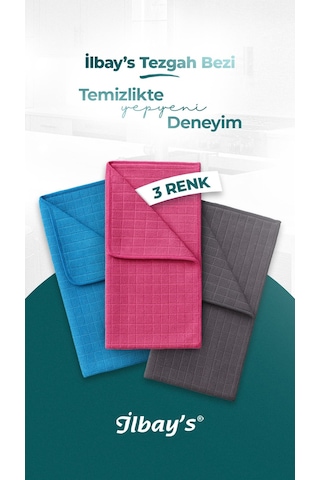 İlbay S Mikrofiber Tezgah Bezi 2'li 40 x 40 CM