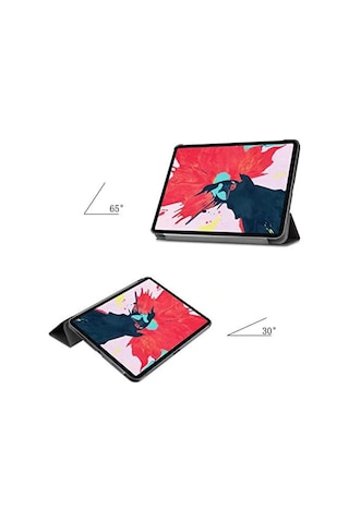 Huawei Uyumlu Mate Pad 11 Tablet Kılıf Standlı Smart Arkası Şeffaf