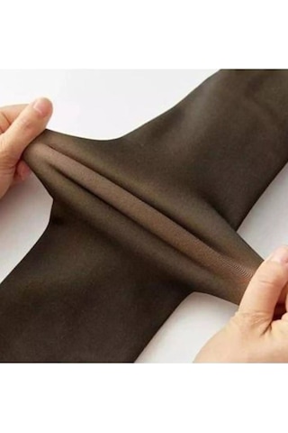 Larosa 350gr İçi Peluşlu Ten Görünümlü İnce Yapı Termal Külotlu Çorap Ten