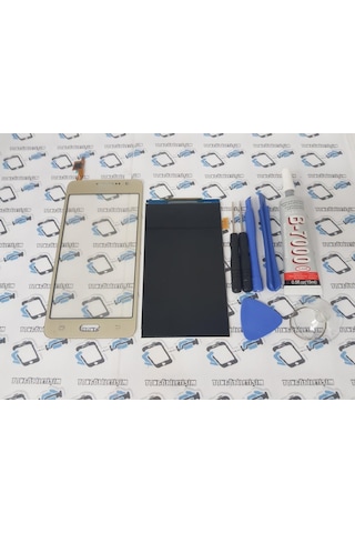 Samsung Uyumlu Galaxy Grand Prime G530 Dokunmatik Iç Lcd Gold